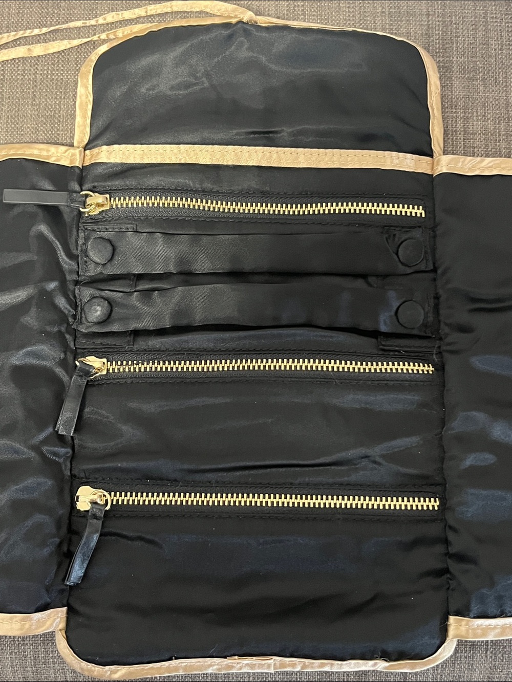 Indigo Travel Jewelry Roll Organizer